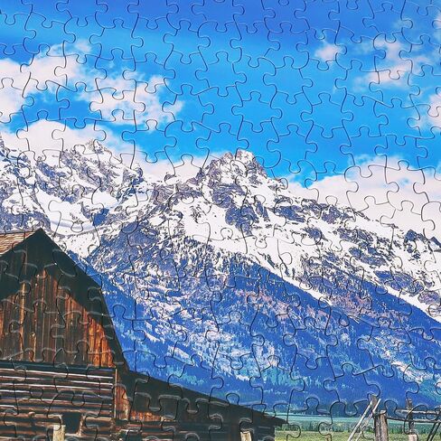Jigsaw Puzzles for Adults 1000 Pieces Grand Teton National Park Precise Interlocking Thick Sturdy Cardboard Family Game 1000 Piece Puzzle Age 14+ in Kuwait