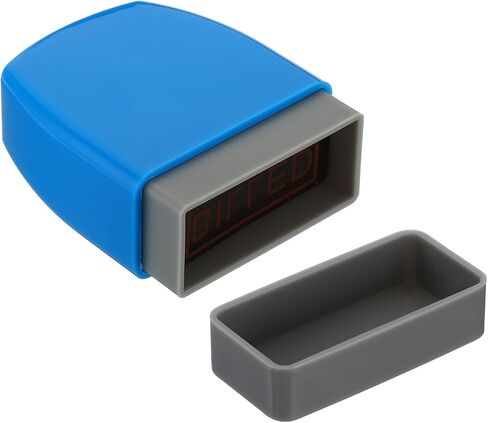 PATIKIL Entered Stamp Self Inking, Red Ink Office Stamp, Blue in Saudi Arabia