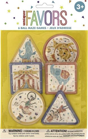 Colorful & Exciting Maze Game Favors - 6-Pack - Unique & Fun Entertainment for Kids' Parties in Saudi Arabia