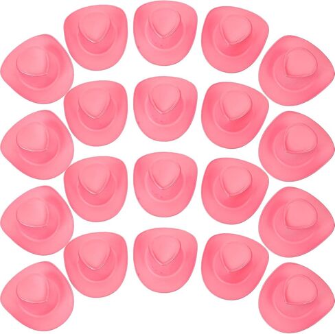 Gadpiparty 20 قطعة قبعة صغيرة مصغرة ديسكو الغربية راعية البقر قبعة دمية صغيرة قبعة فستان كعكة أعلى قبعة التظاهر اللعب لعبة دمية الزينة الفضة in Saudi Arabia
