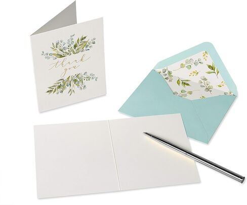Papyrus Blank Thank You Cards with Envelopes, Floral (12-Count) in Saudi Arabia
