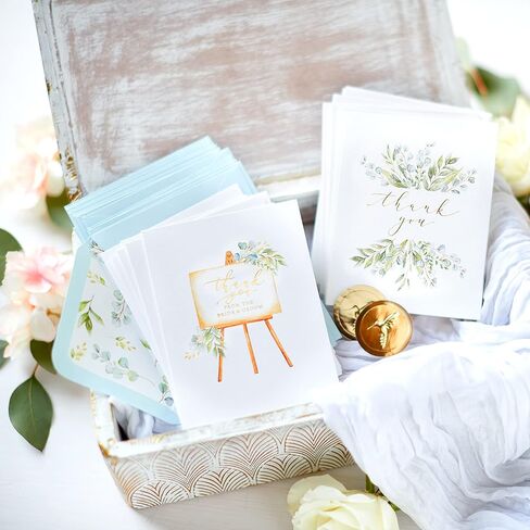 Papyrus Blank Thank You Cards with Envelopes, Floral (12-Count) in Saudi Arabia