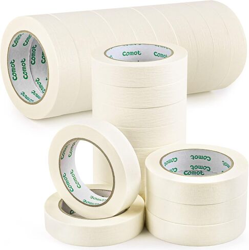 Masking Tapes Bulk 1 Inch 22 Packs White Painters Drafting General Using Tapes for Painting, Craft Art, Label, Packing, Office, School, Home,1 Inch x 55 Yards x 22 Rolls (1210 Total Yards) in Kuwait