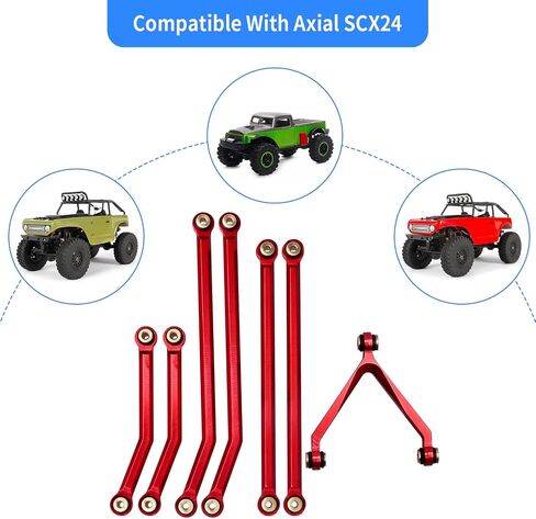 High Clearance Links Set for Axial SCX24 Deadbolt AXI90081 (Black) in Saudi Arabia