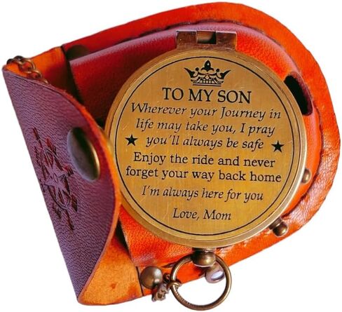 Handmade Brass Compass Antique Nautical Not All Those Who Wonder are Lost Collectible Gift for Traveler & Hiking in Saudi Arabia