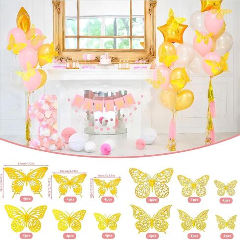 248 PCS Bouquet Corsages Pins Set for Flowers, Includes 200 PCS Diamond Bouquet Pins and 48 PCS 4 Styles Gold Butterfly Sticker Decorations for Mother's Day Valentines Day Wedding Party in Saudi Arabia
