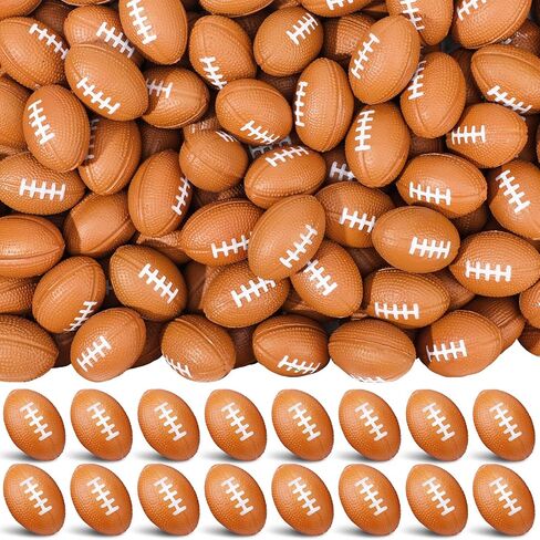 Jerify 120 Packs Mini Football Stress Ball, 1.46 Inch, PU Foam, Suitable for Parties, School, Rewards in Kuwait