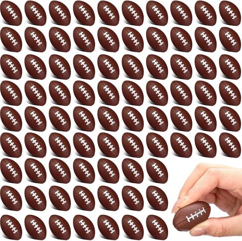 Jerify 120 Packs Mini Football Stress Ball, 1.46 Inch, PU Foam, Suitable for Parties, School, Rewards in Kuwait