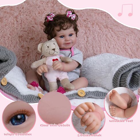 Milidool Reborn Baby Dolls - 20 Inch Realistic Newborn Baby Doll, Handmade with Love in Saudi Arabia
