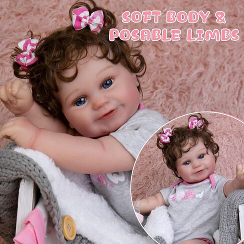 Milidool Reborn Baby Dolls - 20 Inch Realistic Newborn Baby Doll, Handmade with Love in Saudi Arabia