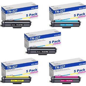 TN 227 Toner Cartridge Replacement for Brother TN227 TN223 Toner Compatible for MFC-L3770CDW MFC-L3750CDW MFC-L3710CW HL-L3210CW Printer (tn-227 2BK/1C/1M/1Y)