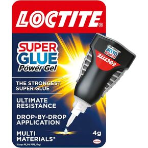 Loctite Super Glue Power Flex Control, Flexible Super Glue Gel, Superglue with Non-Drip Formula for Vertical Applications, Clear Glue with Precise Nozzle, 1x3 g
