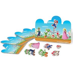 Super Mario Brothers™ Craft Kit - 10" x 8.5" (Pack of 4) | Includes 4 Cardboard Pieces and 24 Stickers | Perfect for Kids, Parties, and Gaming Enthusiasts