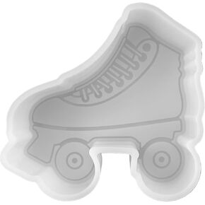 Roller Skates Derby Girl Car Freshie Silicone Mold 4x4x0.8" Skater Sports in Line Skating Rink Retro 70’s Daisy Aroma Air Freshener Epoxy Silicone Mold