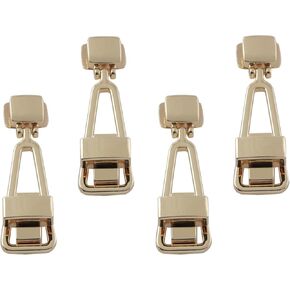 XGNG 4PCS Triangle Metal Flip Lock Craft Alloy Bag Twist Lock Clasp Turn Lock Clasp Pack Golden Purses Twist Lock Clutches Closures for Purse Handbag Shoulder Bag Making