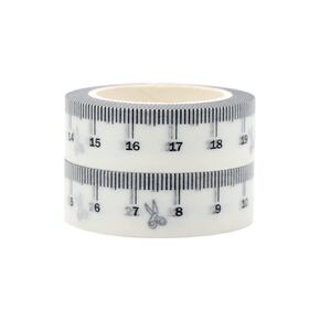 NatSumeBasics Ruler Washi Tape 2 Pcs 32 Ft. Decorative Masking Tape Self-Adhesive Duct Craft Tapes for Packaging Decor Journals Scrapbooks Planners DIY (Ruler)
