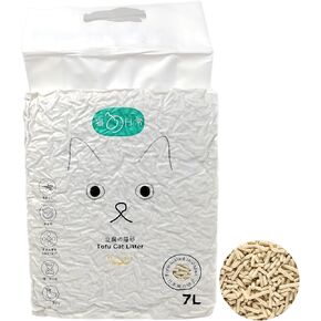 Gatitos Tofu Cat Litter Climping Quickly, Natural Material, Dissolves in Water and can be Flushed Down The Toilet, Vacuum Packing（Original Flavor| Pack*1）