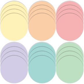 Lincia 24 Pack Colorful Erase Dots Circles 10.5 Inch Removable Vinyl Spot Dry Erase Desktop Writing Spots Set for Classroom Table Teacher Students School Home Desk Wall(Bohemian Colors)