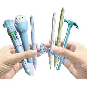Kawaii Pens Cute Fun Squishy Gel Ink Pens for Girls Stationary Cool Pens Gifts for Tweens Girls Christmas Stocking Fillers Party Favor 8 Pcs
