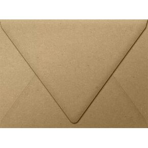 LUXPaper A7 Contour Flap Invitation Envelopes | 5 1/4" x 7 1/4" | Grocery Bag Brown | 70lb. Text | 50 Qty