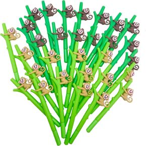 30 Pcs Cute Monkey Pens Gel Ink Pens Fun Kawaii Pens Jungle Animals Writing Pens 0.5 mm Black Ink Cool Pens Novelty Fun Pens for Kids School Office Home Supplies Student Present Monkey Party Favors in Kuwait