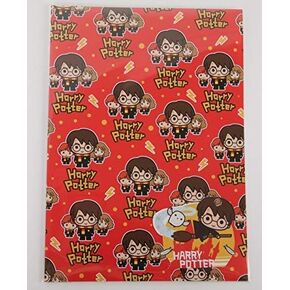 Harry Potter 2 Sheets of Gift Wrap and 2 Gift Tags