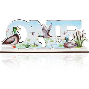 Duck Hunting Table Decorations Mallard Duck One Wooden Table Centerpiece Duck Hunting First Birthday Decorations Mallard Duck 1st Birthday Duck Hunting Boys 1st Party Supplies Table Decor
