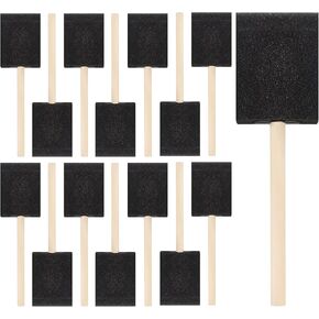 20 Pcs Foam Paint Brushes, 2 Inch Sponge Brushes with Wood Handles, Light & Durable, Ideal for Art & Painting, Staining, Varnishes, Mod Podge, DIY Craft Projects