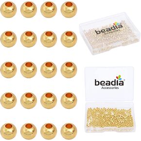 Silver Plated Round Spacer Beads 3mm 300pcs for Jewelry Making Findings Non Tarnish
