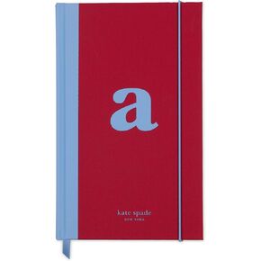 kate spade new york Just Mine Notebook Journal, Monogram Cloth Hardcover Journal, 8.25" x 5.25", Diary Includes 168 Lined Pages, (M)