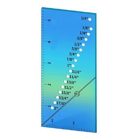 Sew Allowance Ruler Set Quilting Seam Guide For Sewing Machine Handmade DIY Sewing Patchwork Tool Sewing Machine Ruler Sewing Machine Accessory, without magnet, Green