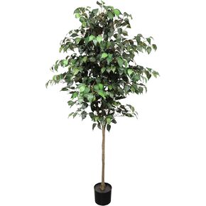 Pertivery 6FT Artificial Olive Tree Faux Olive Tree 6ft Faux Silk Tree Potted Large Faux Olive Branches And Fruits Artificial Tree And LED String Lights For Modern Home Office Living Room Decor Indoor