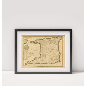 1800 Map of Trinidad and Tobago|Trinidad|Title: Plan of The isle of Trinidad, from Actual surveys ma