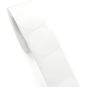 500 Pcs White Round Stickers,1 Inch Dot Stickers Color Coding Labels,White Sticker Roll Price Tag Stickers Small Circle Stickers Labels for Office Home Classroom