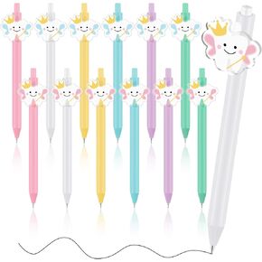 12 Pcs Tooth Fairy Wand Pen Dental Hygienist Gifts Tooth Fairy Gifts Funny Dental Pens Cute Teeth Ballpoint Pens Retractable Novelty Tooth Gel Pen for Office Work Home Birthday