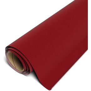 Siser StripFlock Pro HTV 12"x5yd Roll (Red) - Textured Heat Transfer Vinyl - for use with Siser, Cricut and Silhouette Cutters - CPSIA Certified