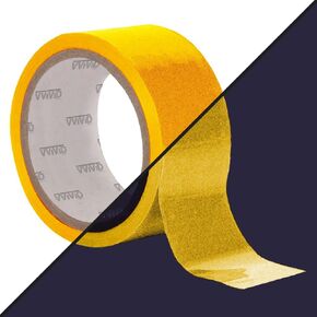 VViViD DECO65 Reflective Yellow Permanent Adhesive Craft Vinyl Tape Roll (1" x 25ft)