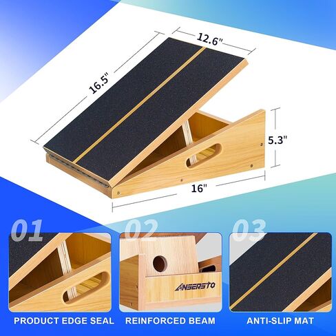 Professional Slant Board,Calf Stretcher Slant Board, 5 Positions Adjustable Slant Board for Calf Stretching Incline Board for Calf Stretching in Kuwait