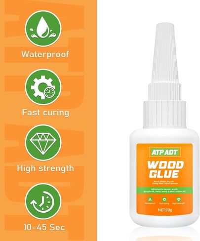 30g Wood Glue - Instantly Strong Adhesive for Bonding Wood, Oak, Furniture, Crafts & More - Ideal for Woodworking & DIY Projects in Saudi Arabia