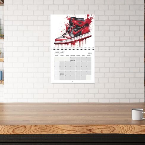 Brktr Art & Design - 2025 Hypebeast Sneaker Wall Calendar Legendary Sneaker Watercolor Art, 8.7x11 Inch Posters for Sneakerheads & Basketball Fans! in Saudi Arabia