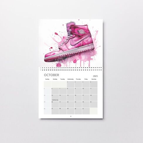 Brktr Art & Design - 2025 Hypebeast Sneaker Wall Calendar Legendary Sneaker Watercolor Art, 8.7x11 Inch Posters for Sneakerheads & Basketball Fans! in Saudi Arabia