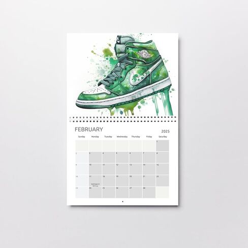 Brktr Art & Design - 2025 Hypebeast Sneaker Wall Calendar Legendary Sneaker Watercolor Art, 8.7x11 Inch Posters for Sneakerheads & Basketball Fans! in Saudi Arabia