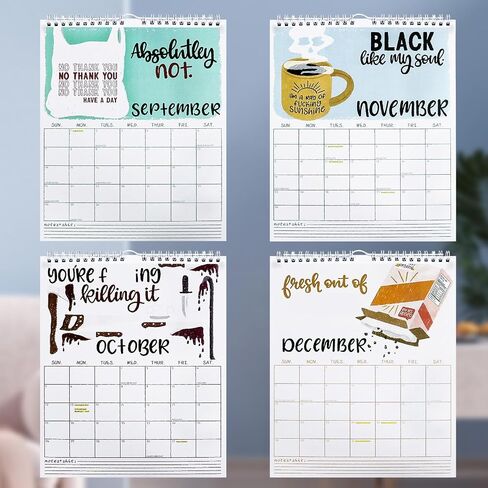 Here We Go Again 2025 Calendar, Fun Here We Go Again Calendar, Hanging Month Hanging Calendar, Match Your Witty Personality, Novelty Planning Wall Calendar Note Pads for Home Office in Saudi Arabia