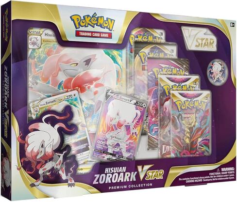 بطاقات التداول لمجموعة Pokémon Hisuian Zoroark VSTAR، متعددة الألوان، باللغة الإنجليزية، من 6 سنوات in Saudi Arabia