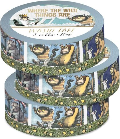 Paper House Productions حيث يتم وضع The Wild Things على لفافتين من شريط واشي المزخرف بالرقائق المعدنية لسكرابوكينغ والحرف اليدوية - المشاهد المفضلة in Saudi Arabia
