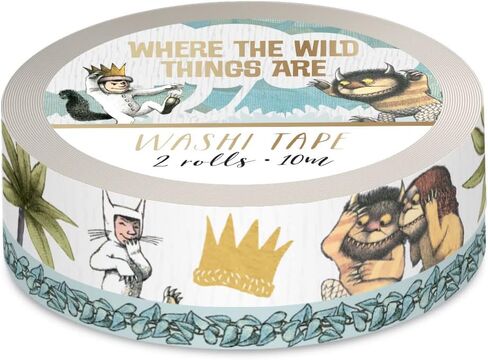 Paper House Productions حيث يتم وضع The Wild Things على لفافتين من شريط واشي المزخرف بالرقائق المعدنية لسكرابوكينغ والحرف اليدوية - المشاهد المفضلة in Saudi Arabia