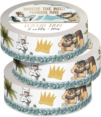 Paper House Productions حيث يتم وضع The Wild Things على لفافتين من شريط واشي المزخرف بالرقائق المعدنية لسكرابوكينغ والحرف اليدوية - المشاهد المفضلة in Saudi Arabia