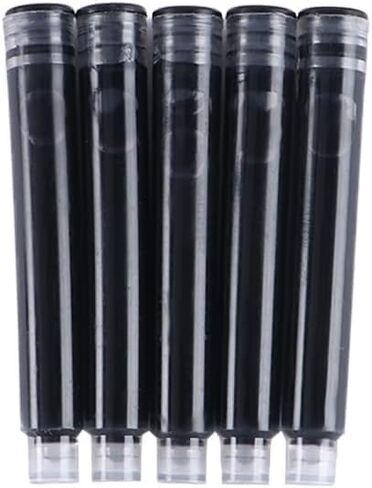 10 Pcs Black Fountain Pen Ink Cartridges Refill Fountain Pen Refills Pen Cartridge Ink Pen Refills for 3.4 mm Bore Diameter Calligraphy Pen Office Products in Saudi Arabia