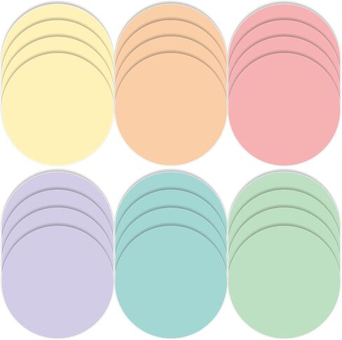 Lincia 24 Pack Colorful Erase Dots Circles 10.5 Inch Removable Vinyl Spot Dry Erase Desktop Writing Spots Set for Classroom Table Teacher Students School Home Desk Wall(Bohemian Colors) in Kuwait