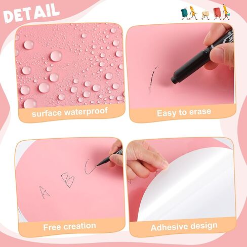 Lincia 24 Pack Colorful Erase Dots Circles 10.5 Inch Removable Vinyl Spot Dry Erase Desktop Writing Spots Set for Classroom Table Teacher Students School Home Desk Wall(Bohemian Colors) in Kuwait